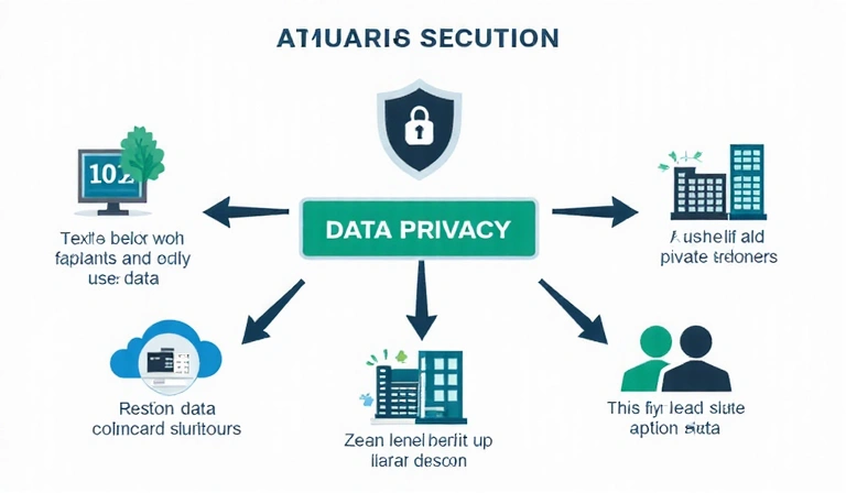Diagram showing data flow and privacy protection